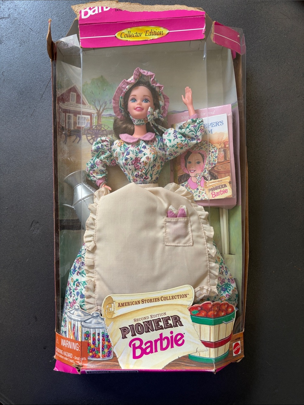 Barbie Pioneer Doll in Cream & Floral Dress - Collector Edition- NRFB